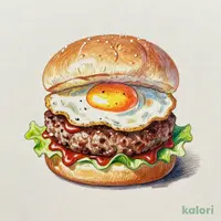 Exquisite Tsukimi Burger
