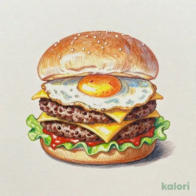 ダブル月見チーズバーガー