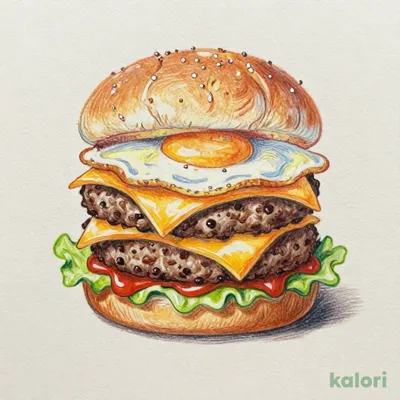 トリプル月見チーズバーガー